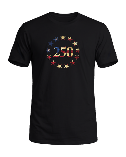 America 250 Betsy Ross tee, Midnight Patriot, front