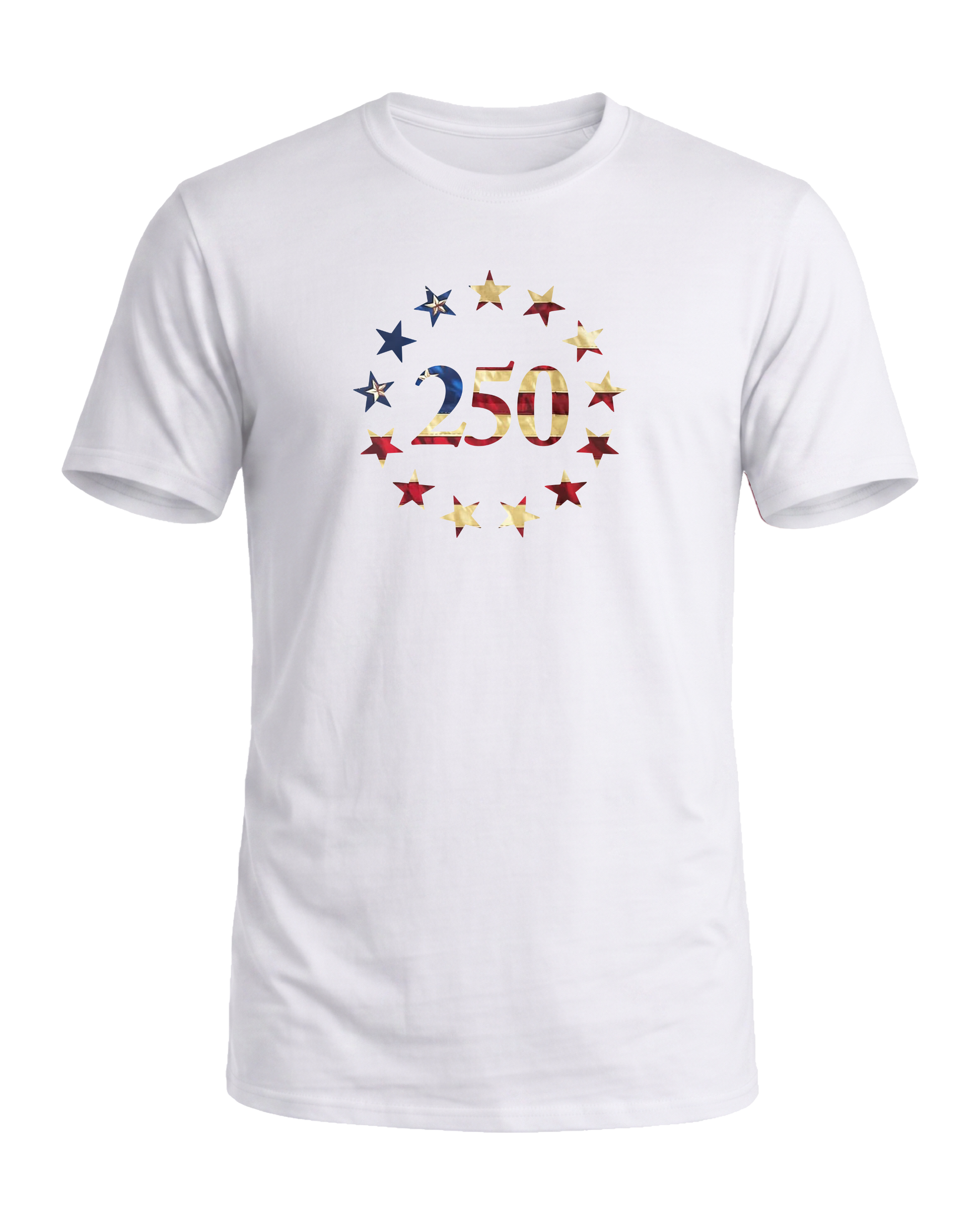 America 250 Betsy Ross tee, Liberty White, front