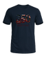 America 250 Join or Die tee, Old Glory Navy, front