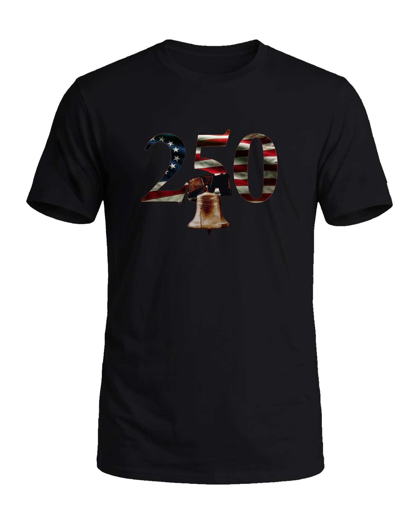 America 250 Liberty Bell tee, Midnight Patriot, front