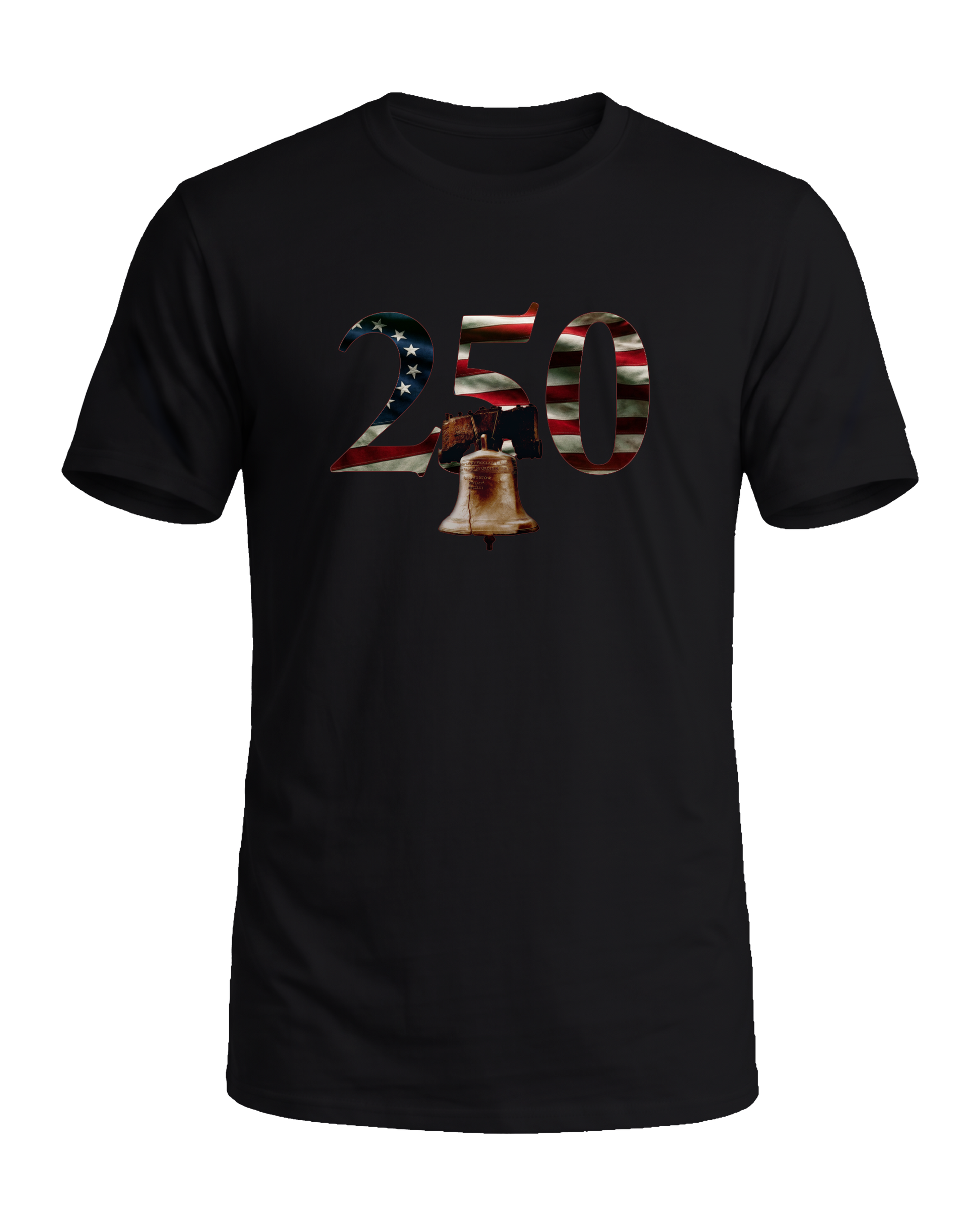 America 250 Liberty Bell tee, Midnight Patriot, front