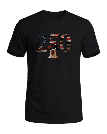 America 250 Liberty Bell tee, Midnight Patriot, front