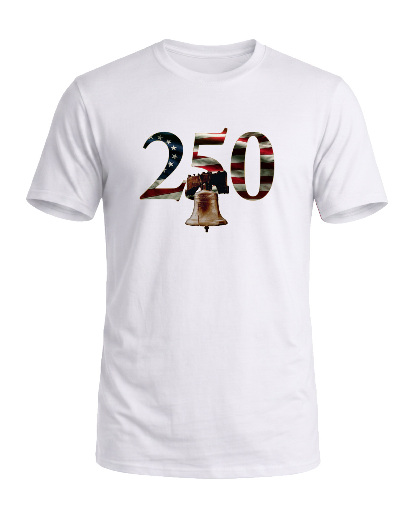 America 250 Liberty Bell tee, Liberty White, front