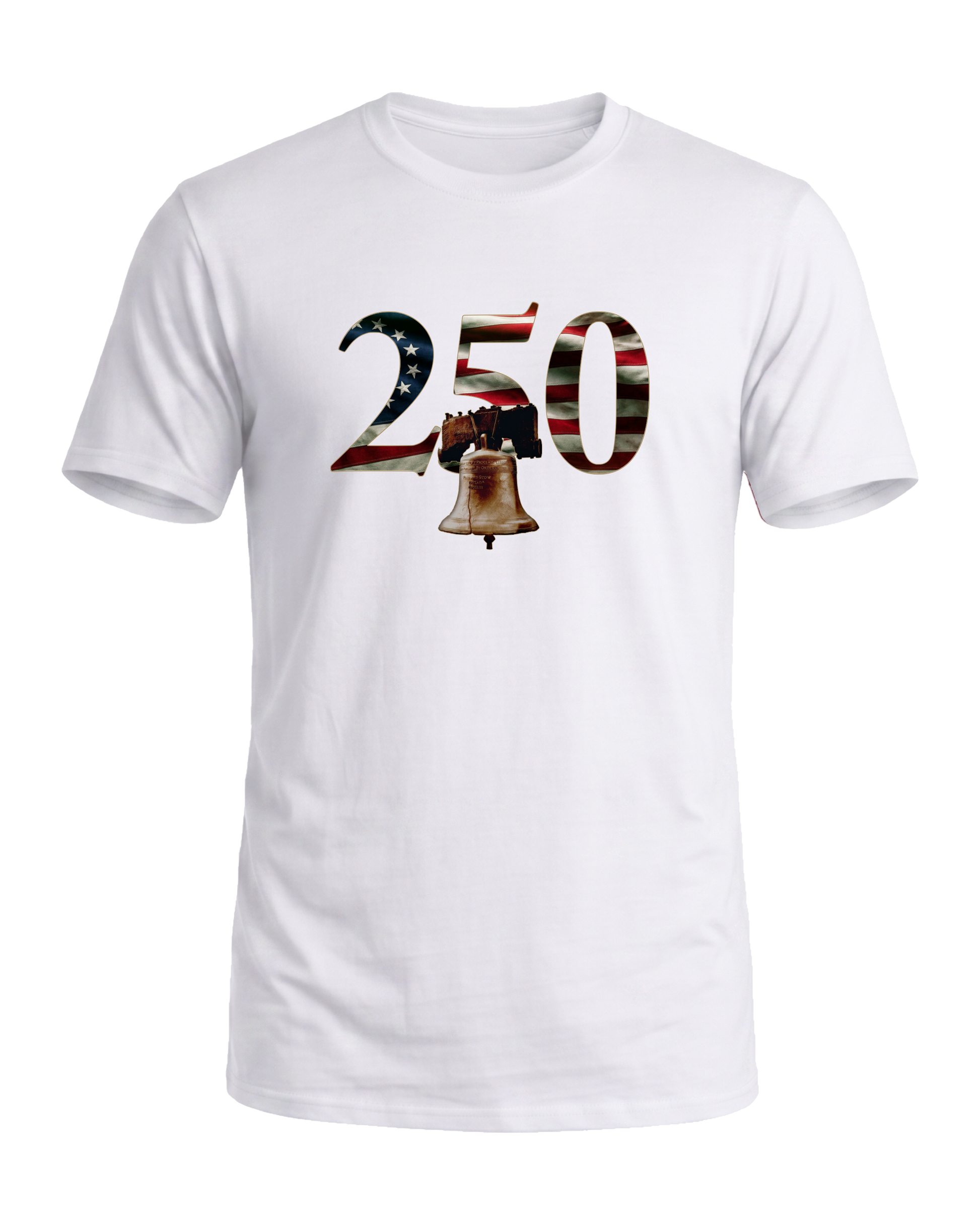 America 250 Liberty Bell tee, Liberty White, front