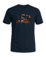 America 250 March to Valley Forge tee, Old Glory Navy, front