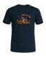 America 250 Washington's Crossing tee, Old Glory Navy, front