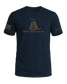 Sacred Honor Never Surrender Don't Tread On Me Tee in Old Glory Navy, American-made