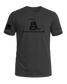 Sacred Honor Never Surrender Don't Tread On Me Tee in Gunmetal Grey, American-made