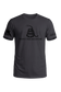 Never Surrender Don't Tread On Me Tee in Gunmetal Grey — American-made