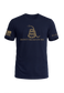 Never Surrender Don't Tread On Me Tee in Old Glory Navy — American-made