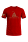 Never Surrender Don't Tread On Me Tee in Valley Forge Red — American-made