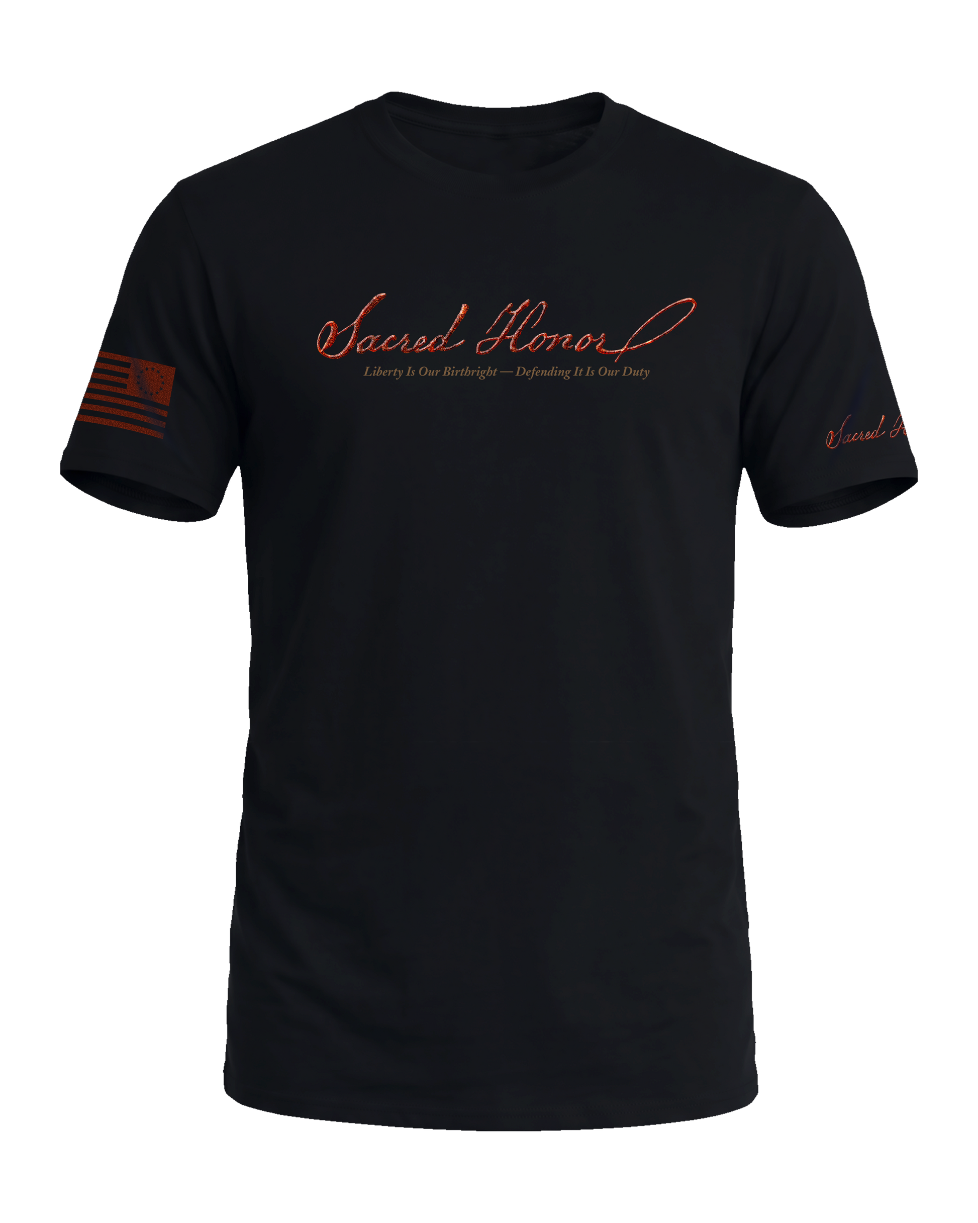 Sacred Honor Liberty Is Our Birthright Tee in Midnight Patriot — American-made