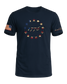 Sacred Honor 1776 Betsy Ross 13 Stars Tee in Old Glory Navy — American-made